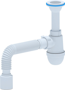 Сифон для раковины и мойки АНИ Пласт 1 1/2" 40 мм с гибким отводом