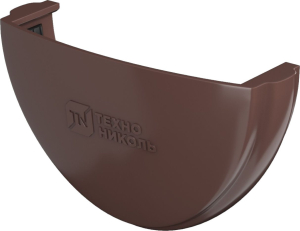 Заглушка желоба ТЕХНОНИКОЛЬ RAL 8002 d125 мм