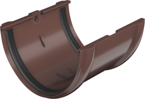 Соединитель желоба ТЕХНОНИКОЛЬ RAL 8002 d125 мм