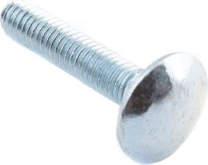 Болт DIN 603 Стройбат полукруглый М6x30 мм с гайкой 10 шт