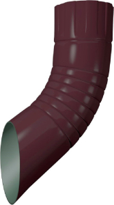 Отвод трубы Таврос RAL 8017 d92 мм