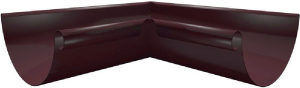 Угол желоба внутренний Таврос RAL 8017 d92 мм 0,32 м