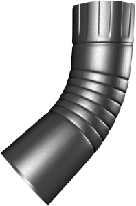 Колено трубы Таврос оцинкованное d92 мм