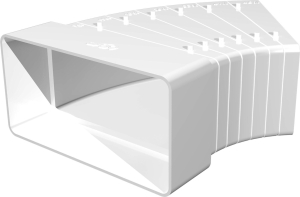 Колено ERA 511КРП ABS-пластик изогнутое 55х110 мм