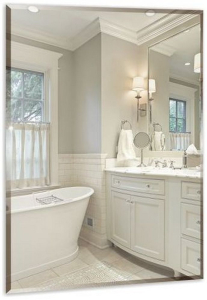 Зеркало для ванной 265 68х49 см серебро