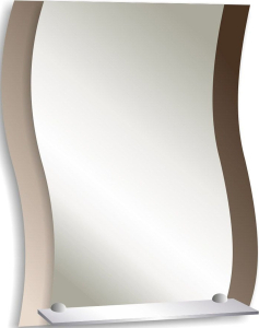 Зеркало для ванной 74 Престиж 68х55 см серебро