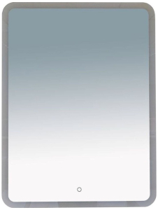 Зеркало для ванной MISTY Неон П-НЕО060080-3ПРСНЗКУ с подсветкой белое 80х60 см