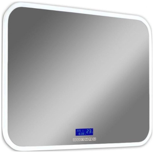 Зеркало для ванной MISTY Стайл 70х90 см с подсветкой белое