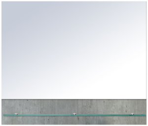 Зеркало для ванной SANITA LUXE Star 60,8х80,8 см с полкой бетон