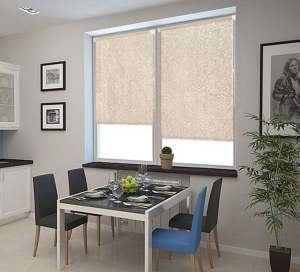 Рулонные шторы Уют Фрост 180х175 см бежевые
