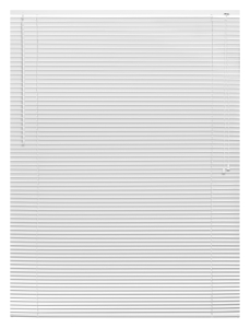 Жалюзи Эскар алюминиевые120х160 см белые