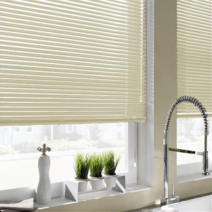 Жалюзи ЭСКАР аллюминевые 80х160 см бежевые
