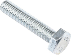 Болт DIN 933 Стройбат шестигранный М10х50 мм с гайкой и шайбой 2 шт