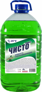Стеклоомывающая жидкость зимняя Чисто Плюс минус 20 4 л