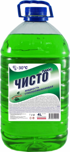 Стеклоомывающая жидкость зимняя Чисто Плюс минус 30 4 л