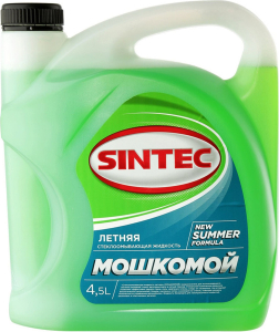 Стеклоомывающая жидкость летняя SINTEC 4,5 л