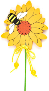 Топпер для декора цветок оранжевый 8х20 см FH21045O