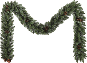 Гирлянда еловая с шишками 274 см