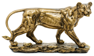 Фигура декоратив. Львица золото 17 см