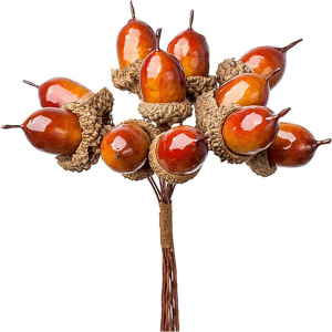 Набор желудей коричневый 12x2,5x2,5 cм 12 шт