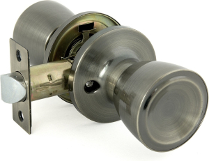 Дверная ручка для межкомнатной двери ФАБРИКА ЗАМКОВ FZ 7072E AB PS бронза