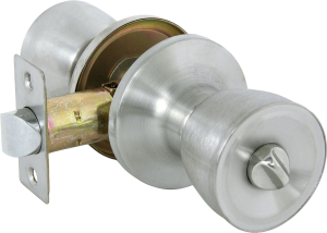 Дверная ручка для межкомнатной двери ФАБРИКА ЗАМКОВ FZ 7072E SN BK серебро