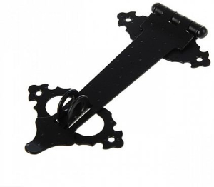 Задвижка накладная фигурная НН-200х110 пл.ригель, накидная накладка, ( 1 шт )