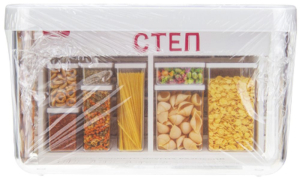 Емкость для сыпучих продуктов IDEA М 1296 белый 1,1 л