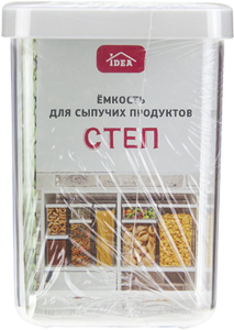 Емкость для сыпучих продуктов IDEA М 1292 белый 1 л