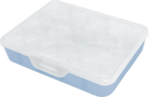 Органайзер для хранения мелочей Fiori Orchid M 19,2х16х4,2см голубой перламутр