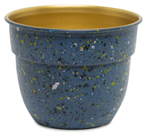 Горшок d15 металлический фиолетовый