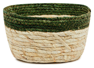 Корзина большая плетеная солома 30x30x15сm