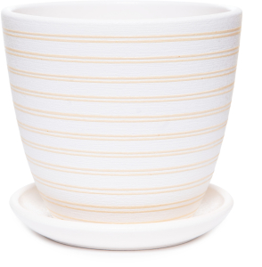 Горшок керамический Саксония бежевый D15 H13