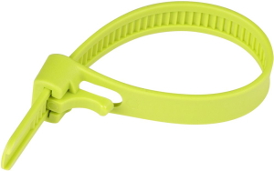 Стяжка многоразовая нейлоновая PRM 7,5х120мм, зеленая (20 шт.)