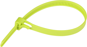 Стяжка многоразовая нейлоновая PRM 7,5х200мм, зеленая (15 шт.)