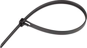Стяжка многоразовая нейлоновая PRM 7,5х300мм черная (50шт.)