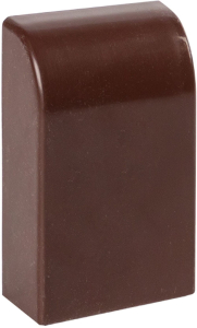 Заглушка  EKF PROxima темное дерево 25х25 мм