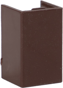 Соединитель EKF PROxima темное дерево 16х16 мм