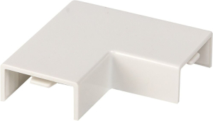 Поворот EKF PROxima белый 20х10 мм