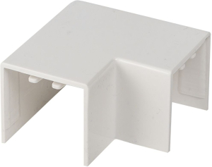 Поворот EKF PROxima белый 25х25 мм