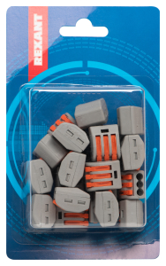 Клемма REXANT пружинная 3 провода 4 кв.мм 20 шт