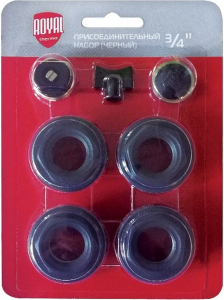 Присоединительный набор Royal Thermo 3/4 дюйма черный