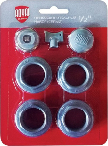 Присоединительный набор Royal Thermo 1/2 дюйма серебристый