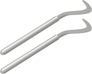 Комплект кронштейнов Royal Thermo с дюбелями 7,2х170 мм серебристый