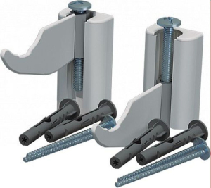 Комплект регулируемых кронштейнов Royal Thermo с дюбелями белый