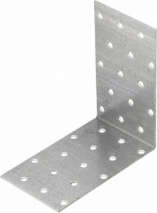 Уголок крепежный перфорированный равносторонний kur 80х40х2 мм