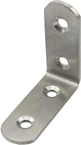 Уголок крепежный равносторонний kur Tech-KREP 50х17х2 мм серебряный