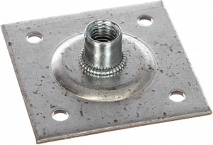 Пластина с гайкой 60x60 мм М12