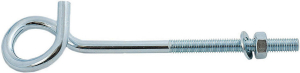 Крюк-болт завитой М 8 х 160 оцинкованный  2 шт
