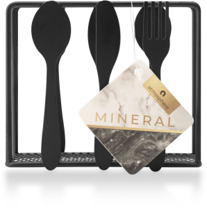 Салфетница стальная ATMOSPHERE Mineral 11,5х4х10 см черный